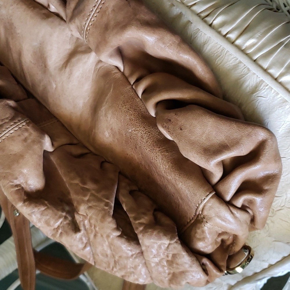 ๐ JUNIOR DRAKE TAN LEATHER PURSE - Picture 4 of 13